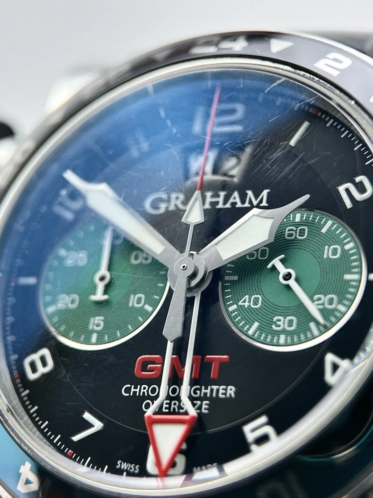 Graham Chronofighter Oversized GMT 47mm Automatic Black Dial - Box And Papers