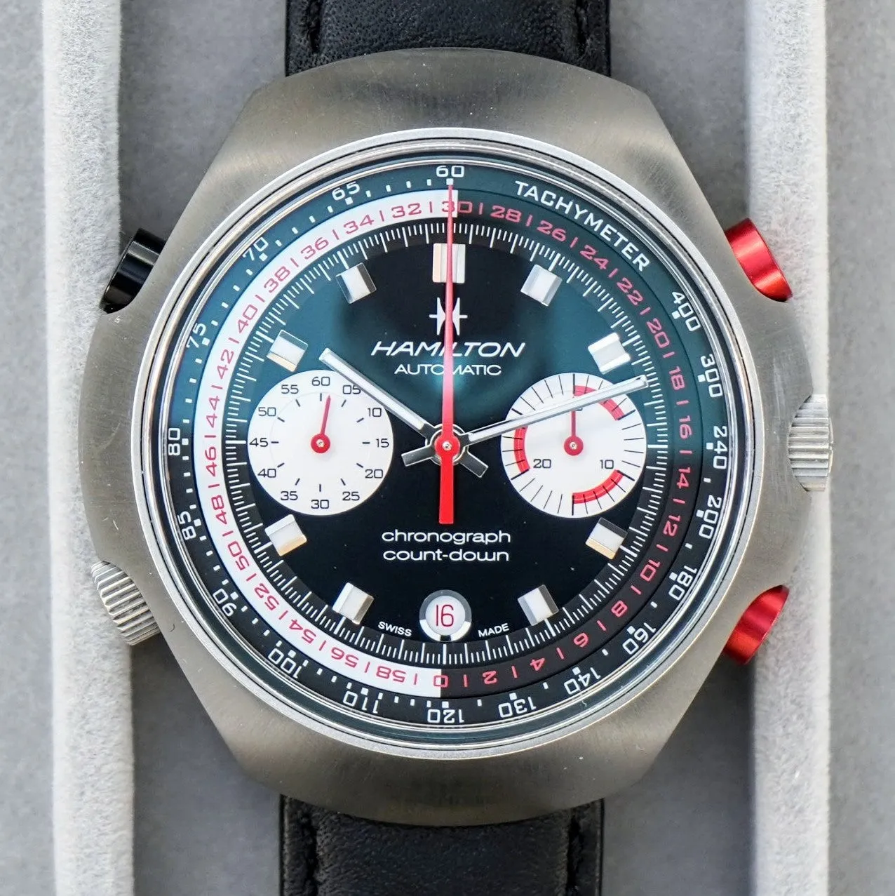 HAMILTON American Classic Chrono-Matic 50 Watch H516160 Limited Edition Automatic Wristwatch - ALL Original Box & Papers!