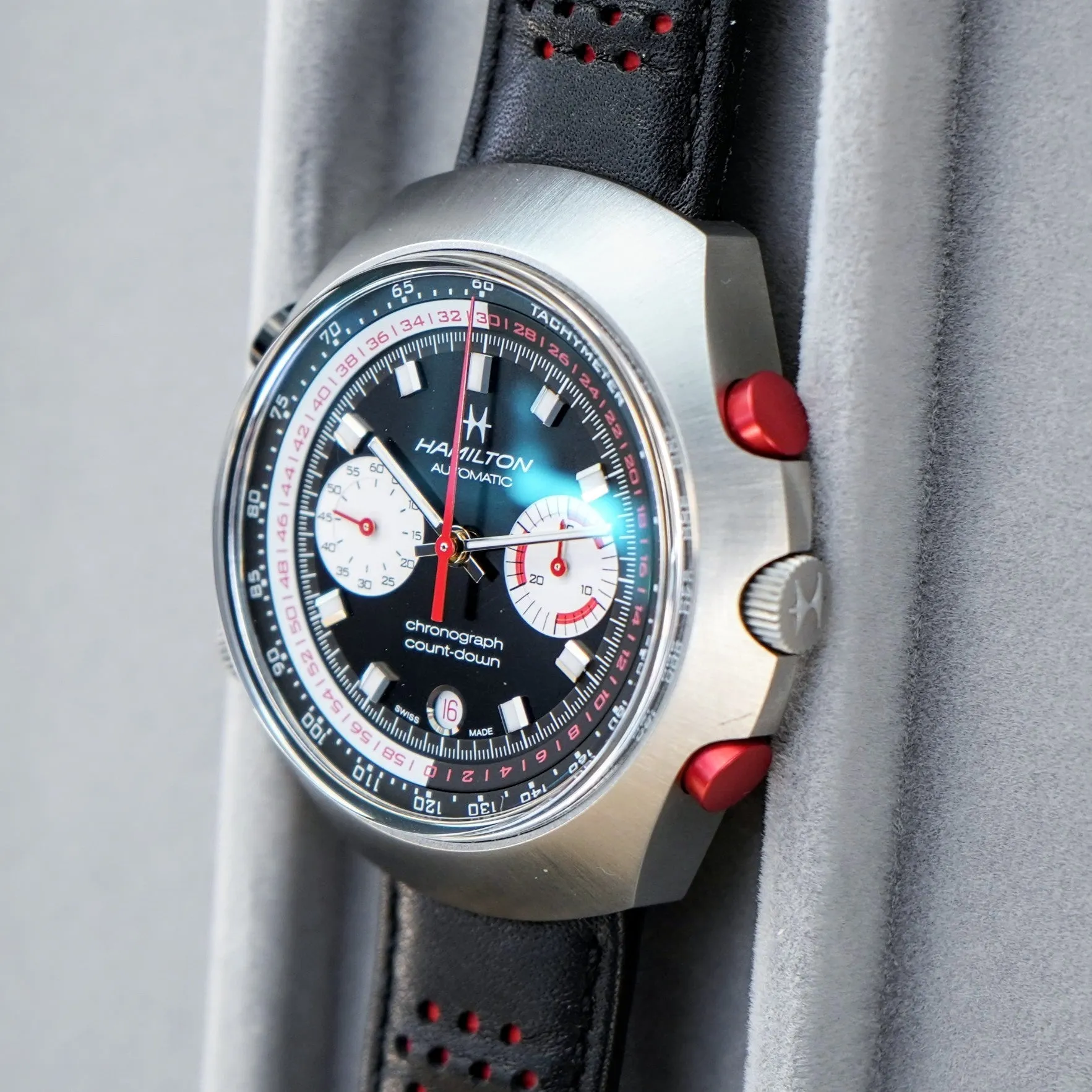 HAMILTON American Classic Chrono-Matic 50 Watch H516160 Limited Edition Automatic Wristwatch - ALL Original Box & Papers!