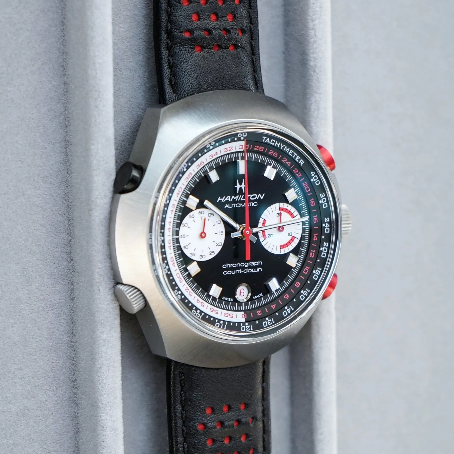 HAMILTON American Classic Chrono-Matic 50 Watch H516160 Limited Edition Automatic Wristwatch - ALL Original Box & Papers!