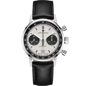 Hamilton American Classic Intra-Matic Auto Chrono on Leather