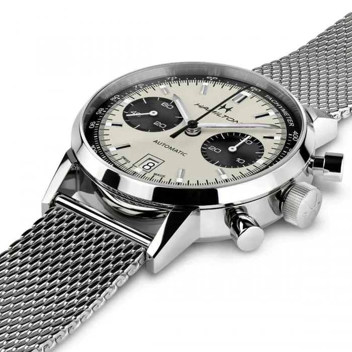 Hamilton American Classic Intra-Matic Auto Chrono on Mesh Bracelet