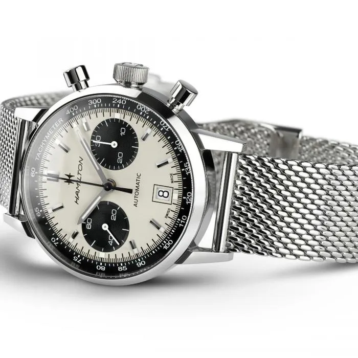Hamilton American Classic Intra-Matic Auto Chrono on Mesh Bracelet