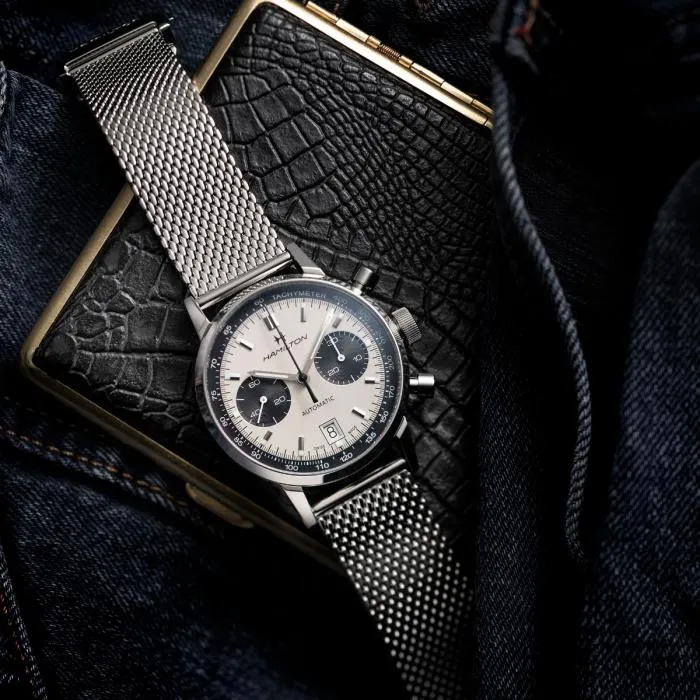 Hamilton American Classic Intra-Matic Auto Chrono on Mesh Bracelet