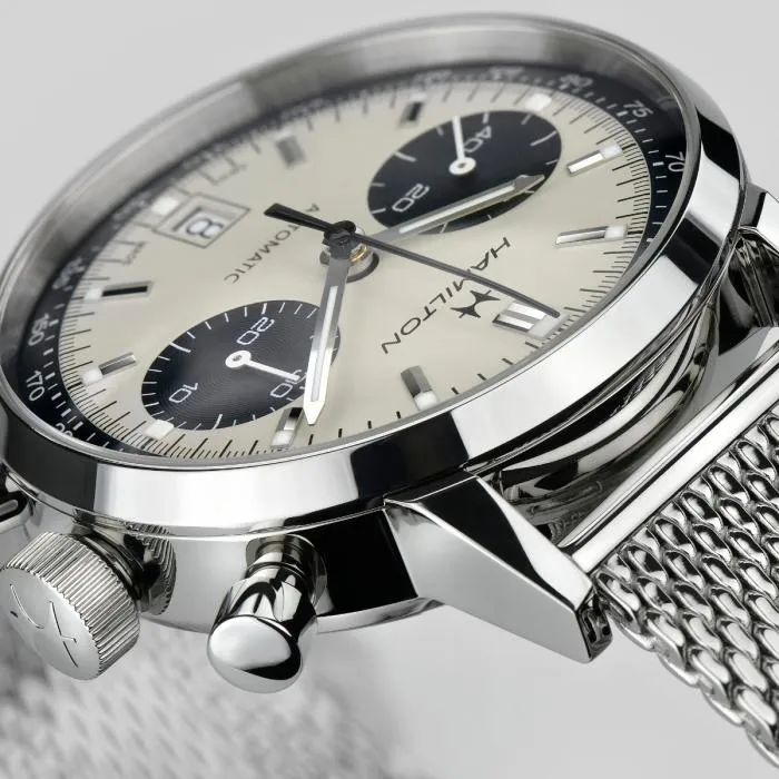Hamilton American Classic Intra-Matic Auto Chrono on Mesh Bracelet