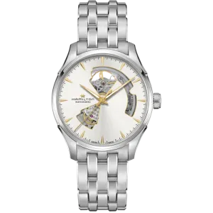 Hamilton Jazzmaster Open Heart Silver Auto on Bracelet 40mm