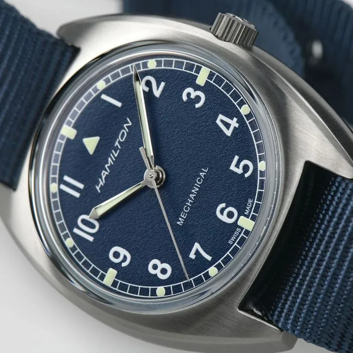 Hamilton Khaki Aviation Pilot Pioneer Mechanical Nato Blue