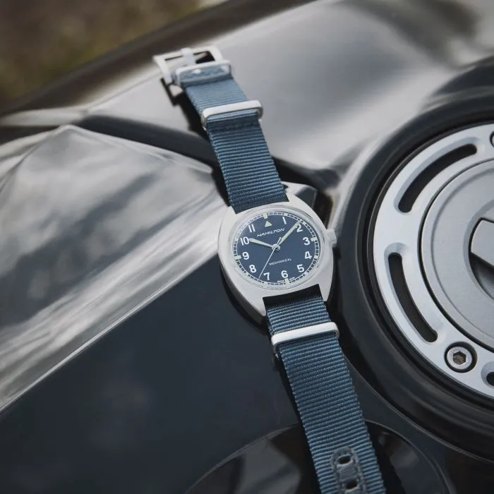 Hamilton Khaki Aviation Pilot Pioneer Mechanical Nato Blue