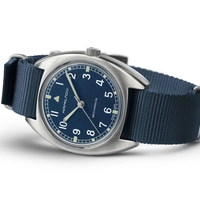 Hamilton Khaki Aviation Pilot Pioneer Mechanical Nato Blue