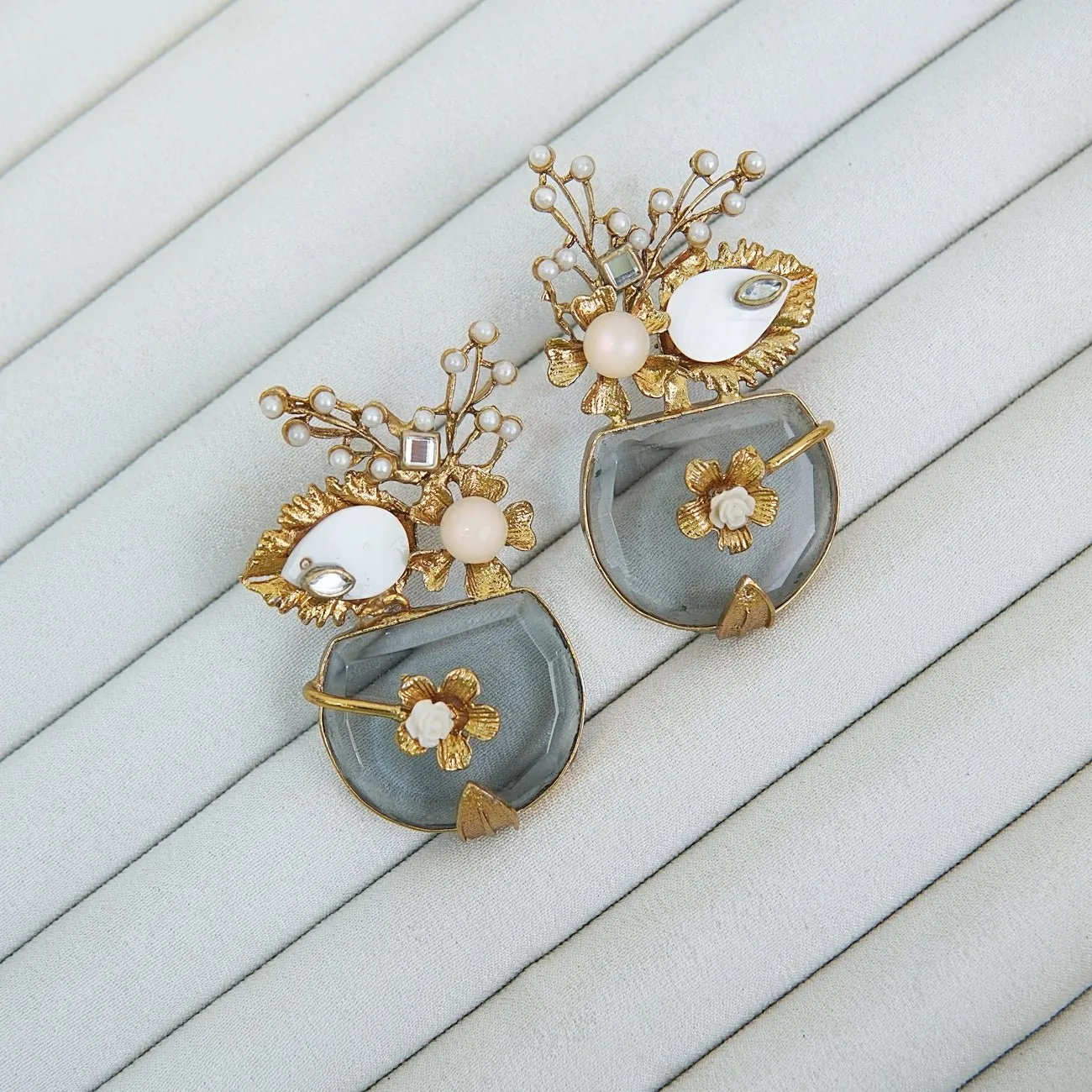 Handcrafted Semi-Gemstone Turkish Earrings