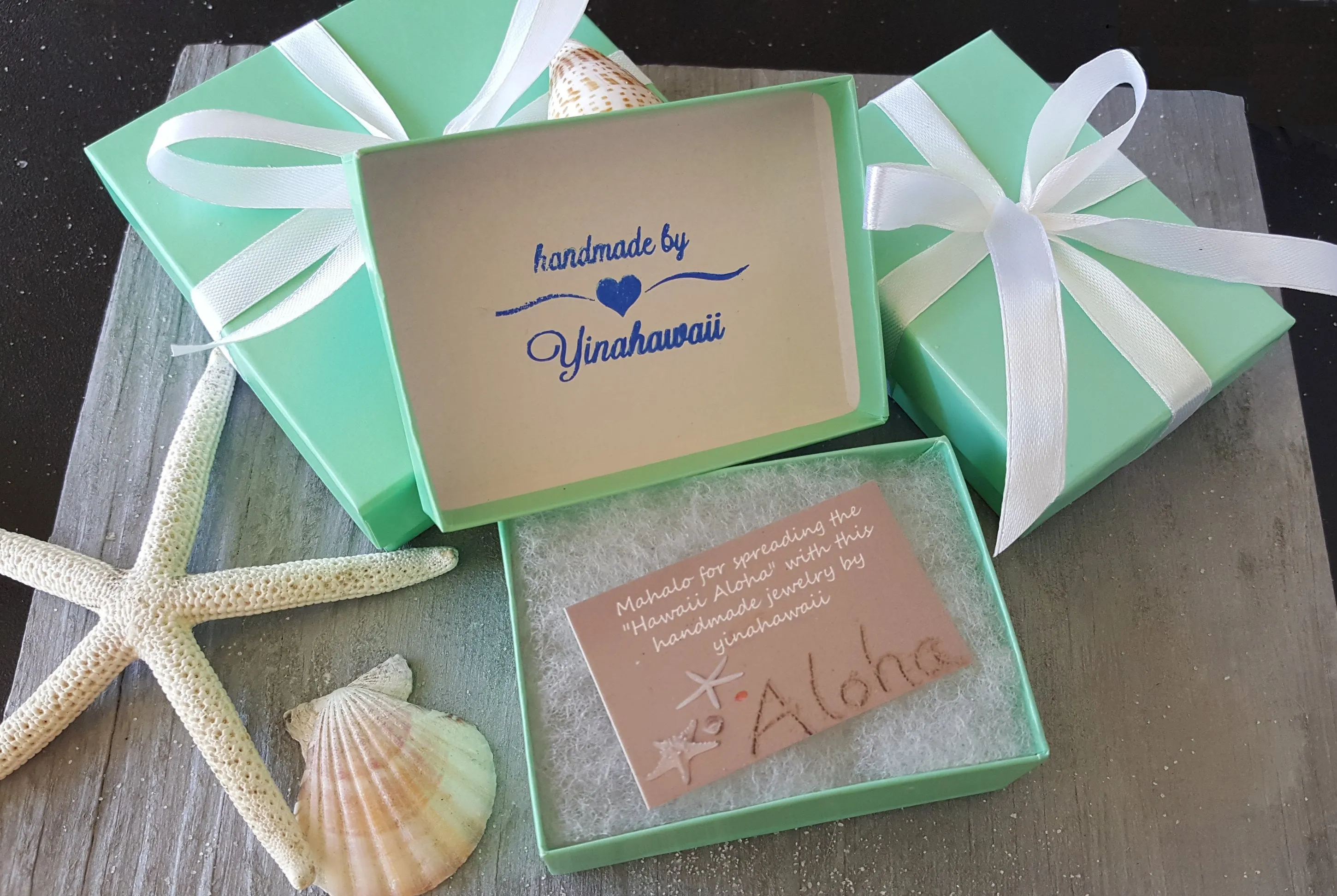 Handmade in Hawaii, Hawaiian Green Sea turtle wish locket with a natural piece of sea glass necklace, gift wrapped, customizable message