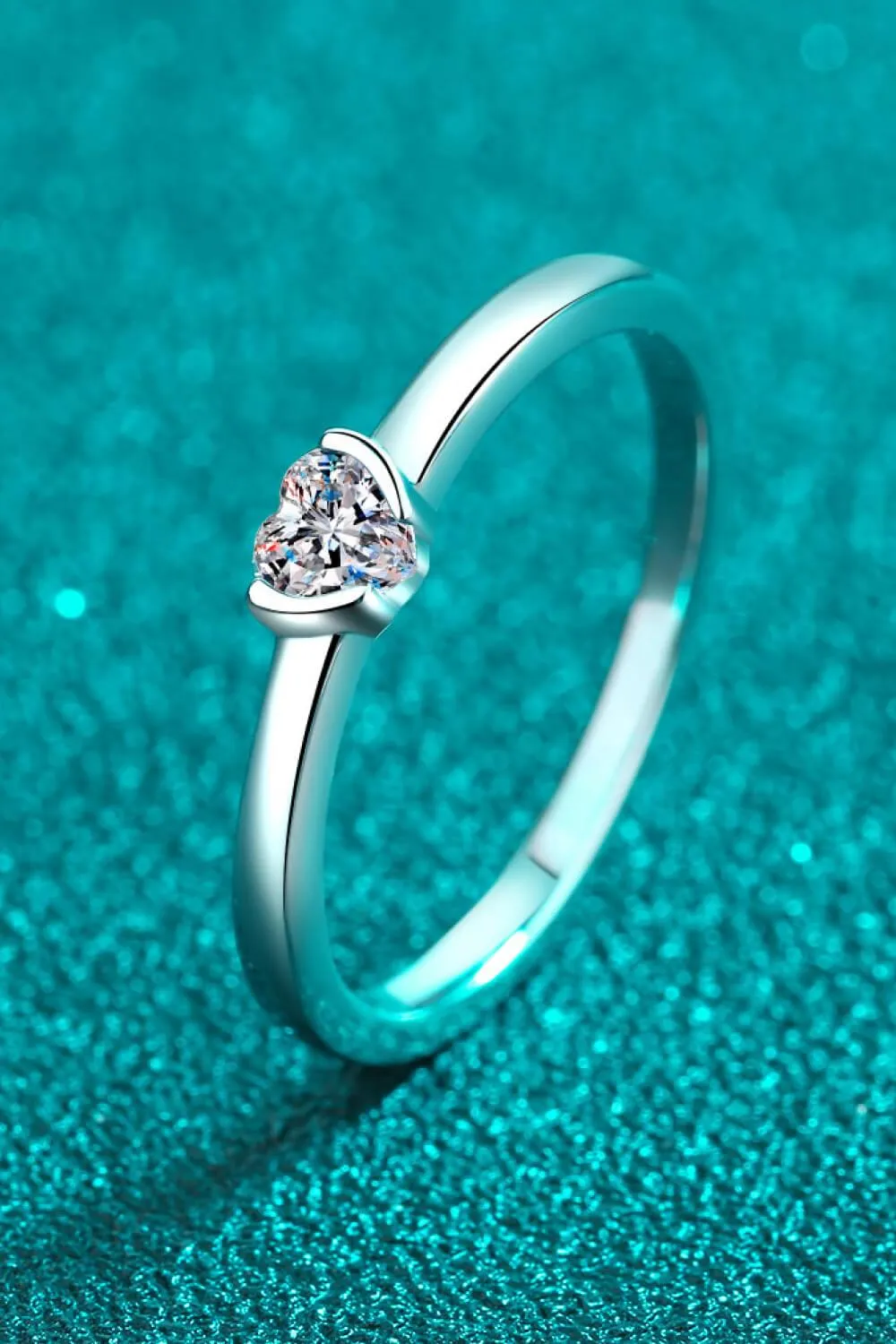Hazel Blues® | Heart-Shaped Moissanite Solitaire Ring