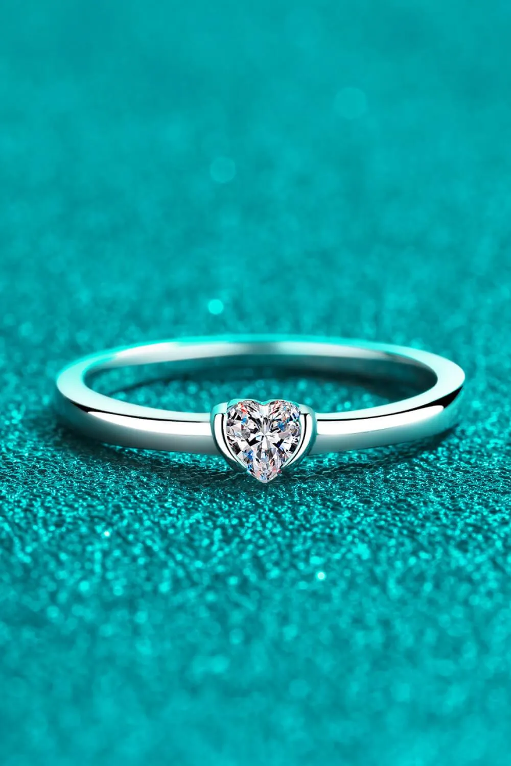 Hazel Blues® | Heart-Shaped Moissanite Solitaire Ring
