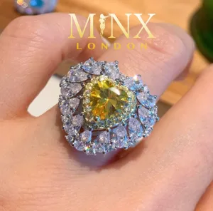 Heart Ring | Yellow Diamond Ring | Heart Rings | Heart Shape Ring | Diamond Heart Ring | Heart Ring with Diamonds | Yellow Diamond Rings