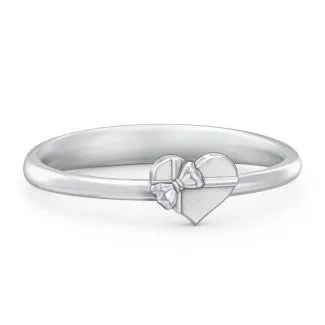 Heart Shaped Ring with Bow