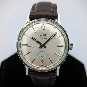 HILTON Manual Wristwatch 17 Jewels Cal. AS 1950 Swiss Vintage Watch 1960's