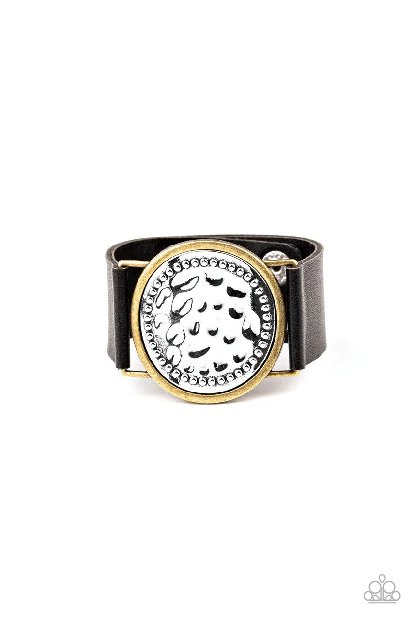 Hold onto Your Buckle Black Paparazzi Bracelet