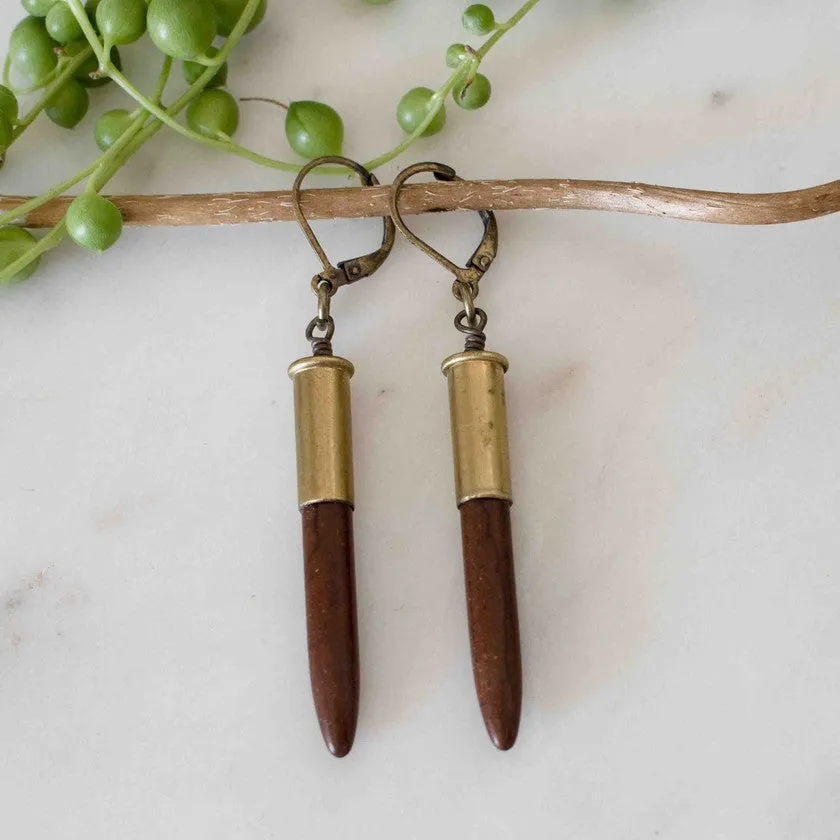 Howlite Spike Earrings