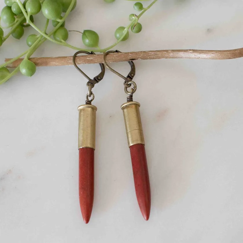 Howlite Spike Earrings