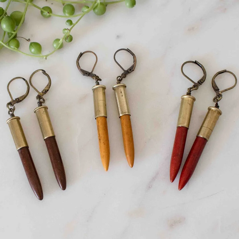 Howlite Spike Earrings