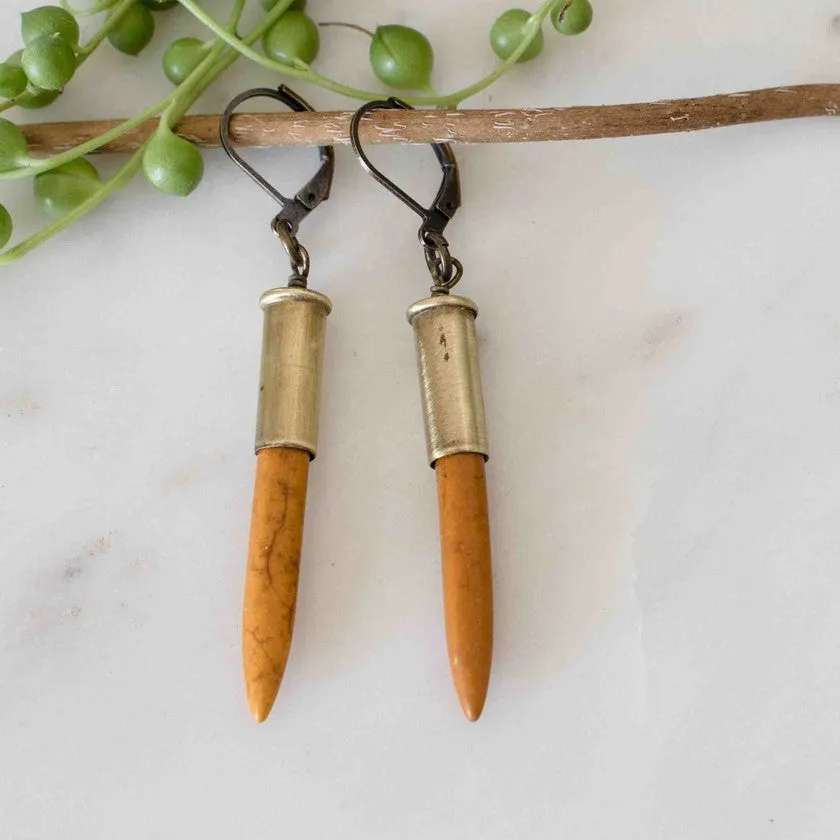 Howlite Spike Earrings