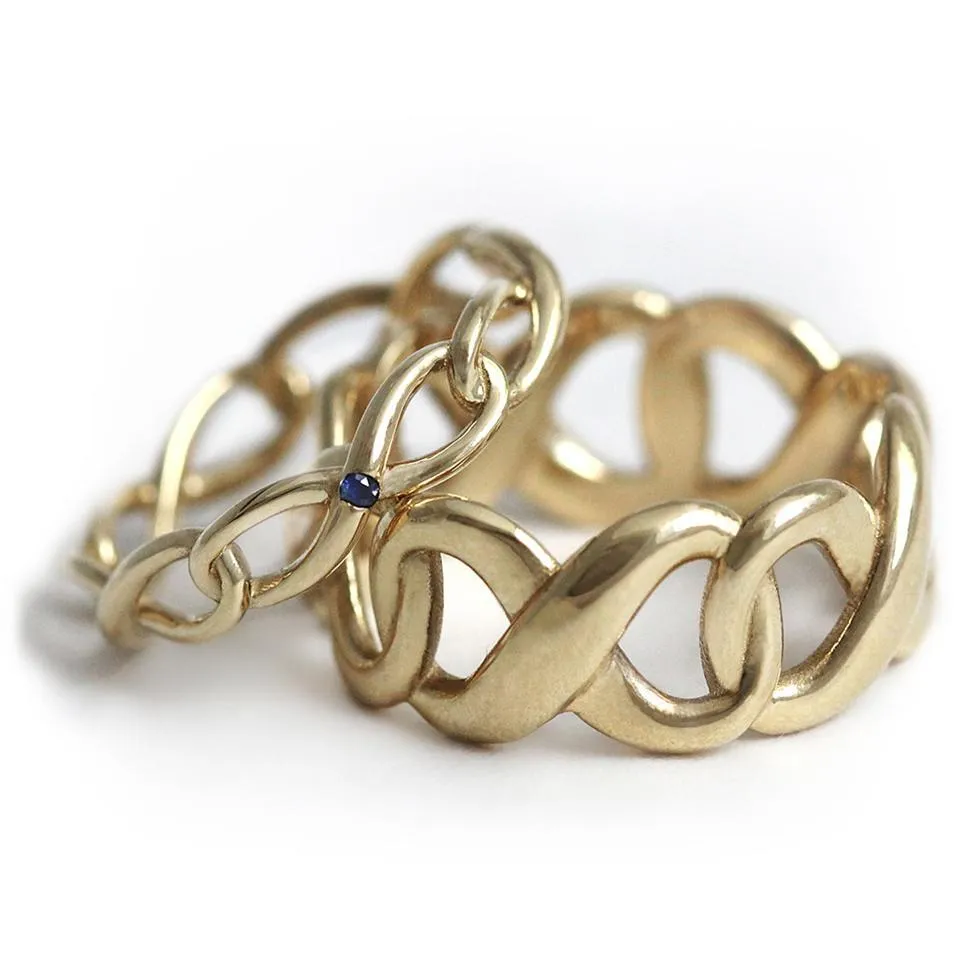 Infinity- his and hers promise rings
