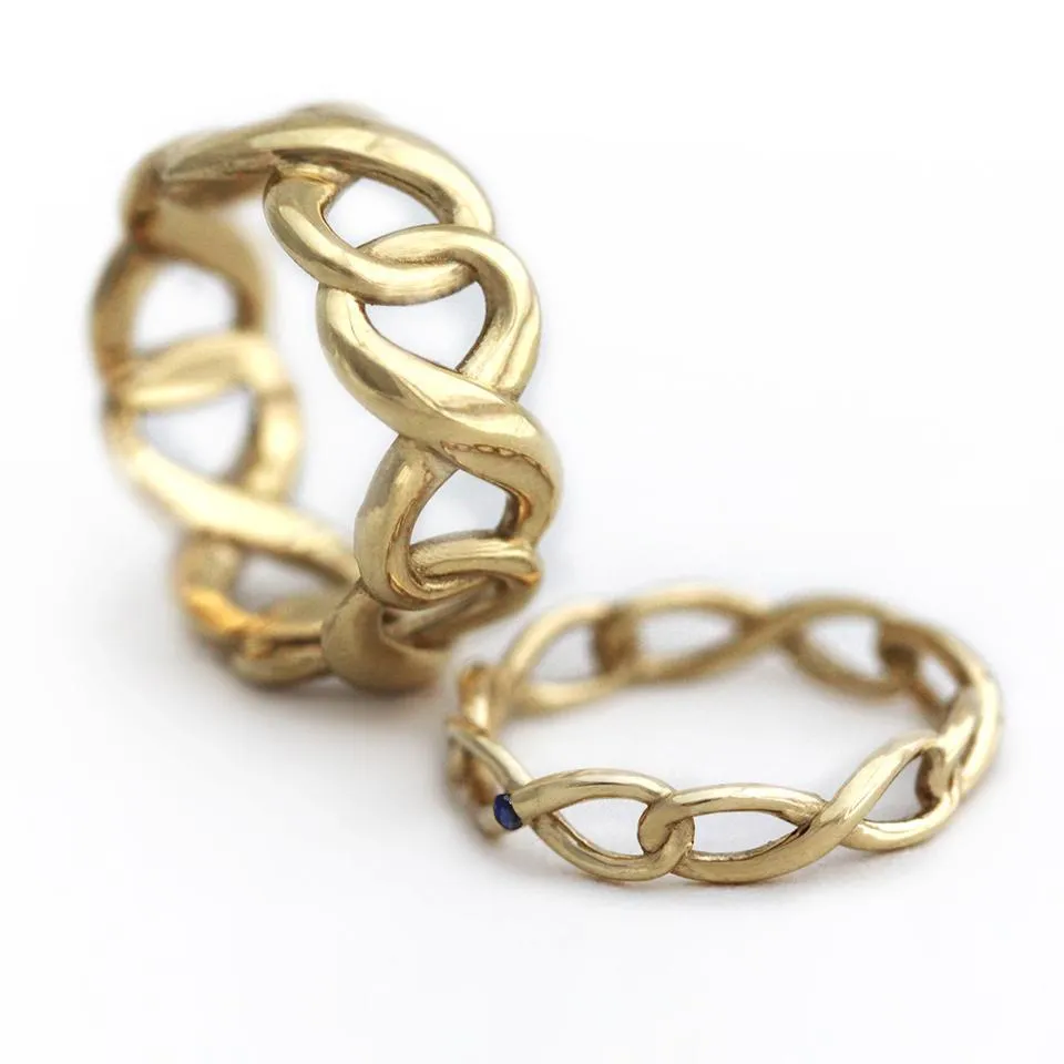 Infinity- his and hers promise rings