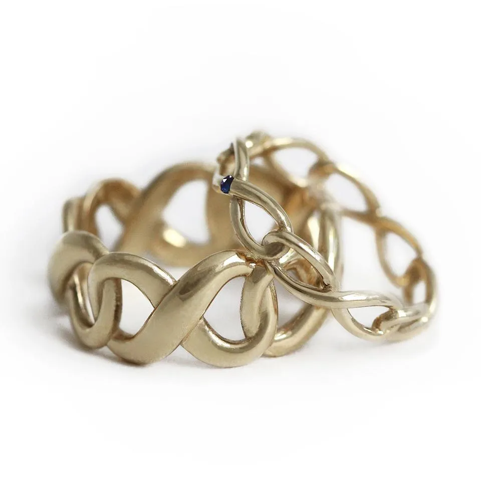 Infinity- his and hers promise rings
