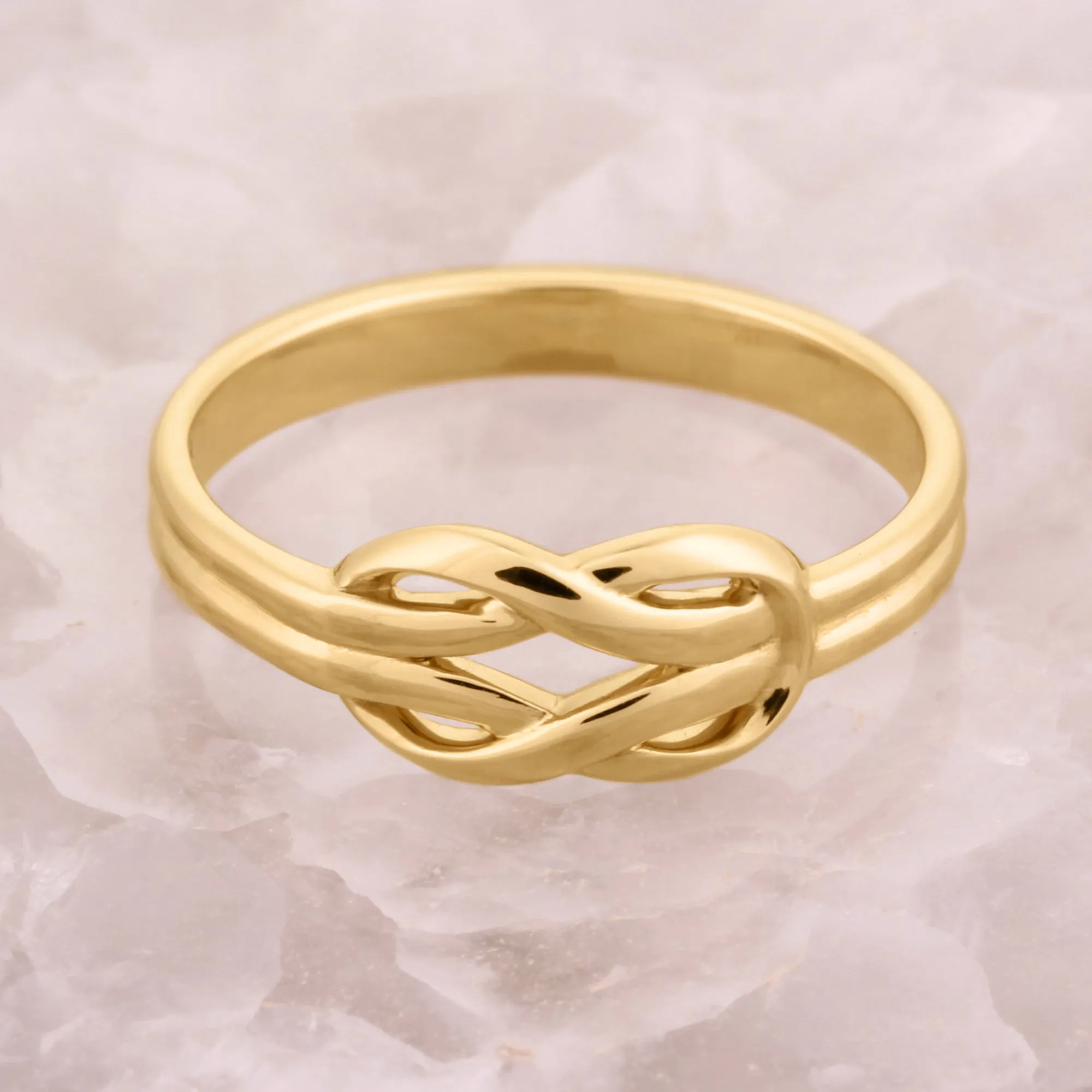 Infinity Knot Ring in 14K Gold
