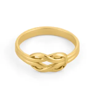Infinity Knot Ring in 14K Gold