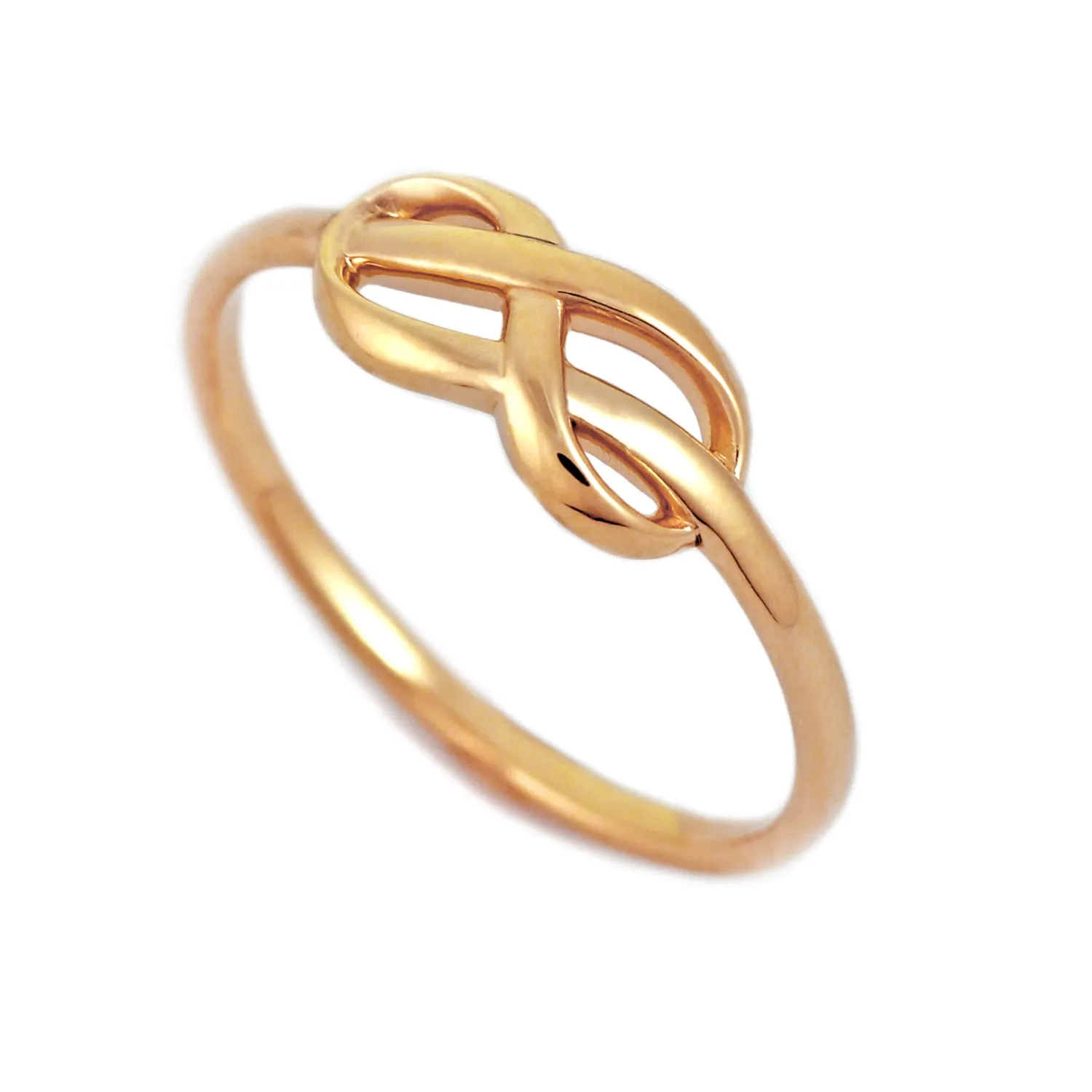 Infinity Knot Ring in 18K Gold