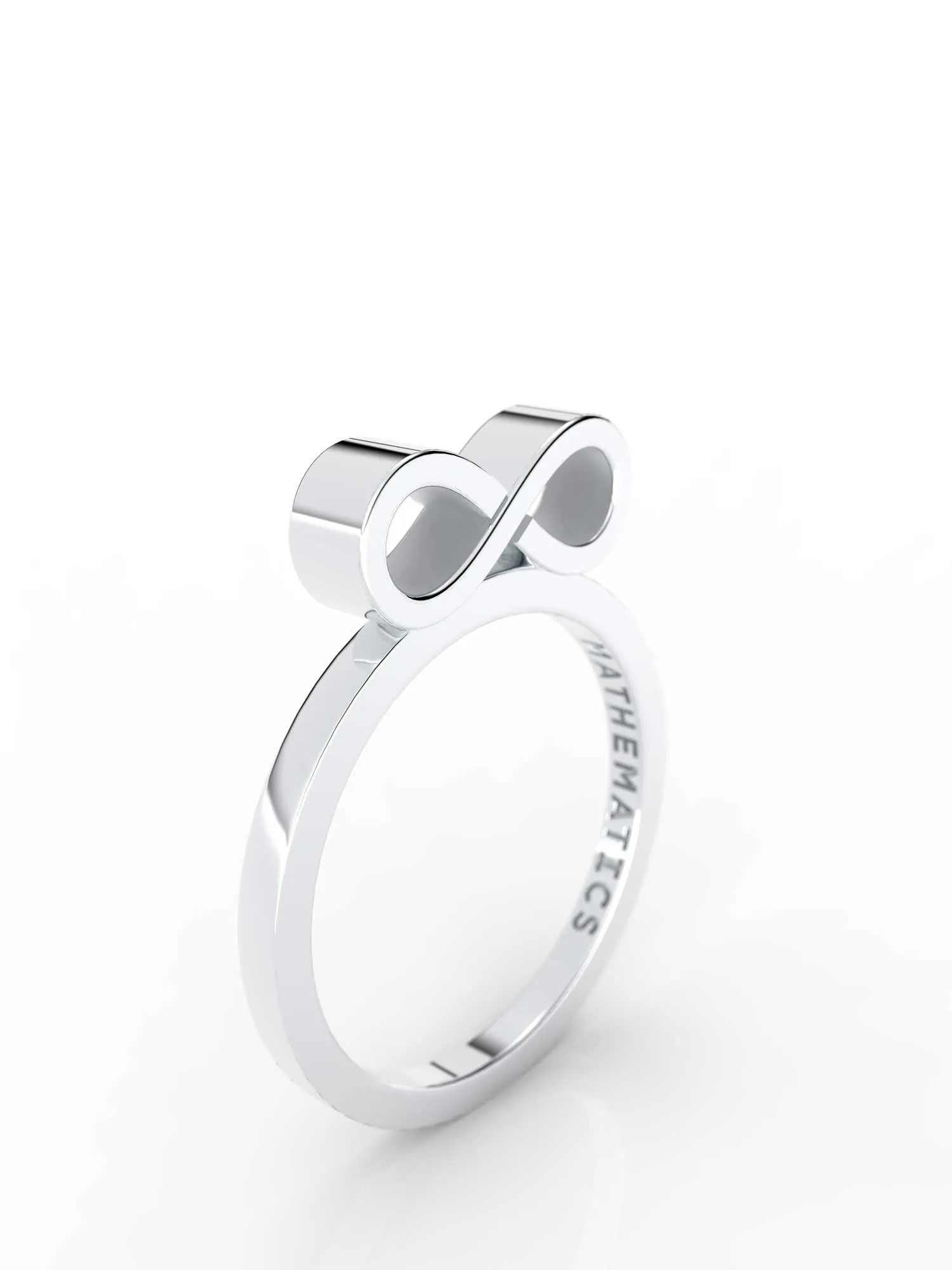 INFINITY RING 14k WHITE GOLD