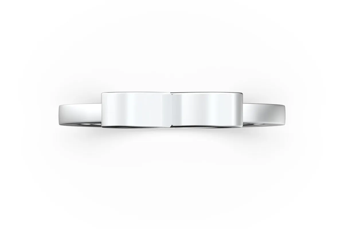 INFINITY RING 14k WHITE GOLD