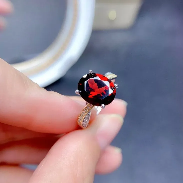 Infinity Ring | Ruby Ring | Red Diamond Ring | Ruby Engagement Ring | Ruby Diamond Ring | Ruby Wedding Ring | Red Engagement Ring