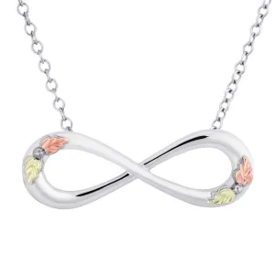 Infinity - Sterling Silver Black Hills Gold Pendant