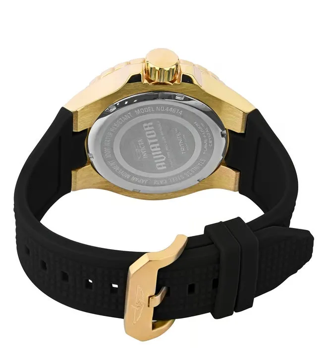 Invicta Aviator Analog Gold & Red Dial Men'S Watch - 44614
