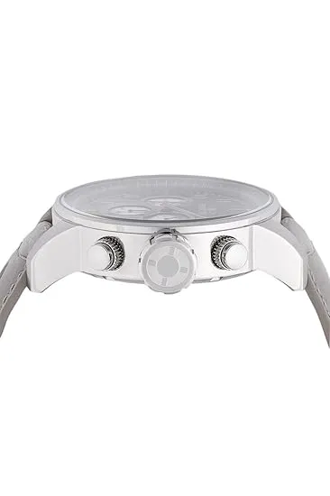 Invicta Leather Analogue Multicolour Dial , Band Color-Grey Men's Watch-45910