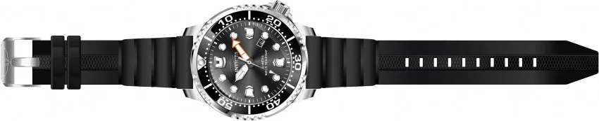 Invicta Men's Silicone Pro Diver Analog Black Dial Watch - 44832
