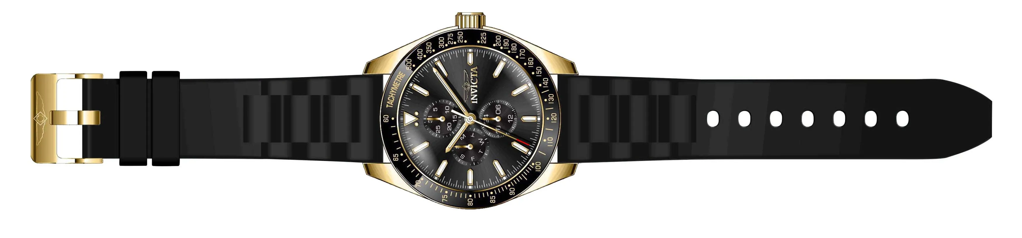 Invicta Silicone Analog Black Dial Men's Watch-38404