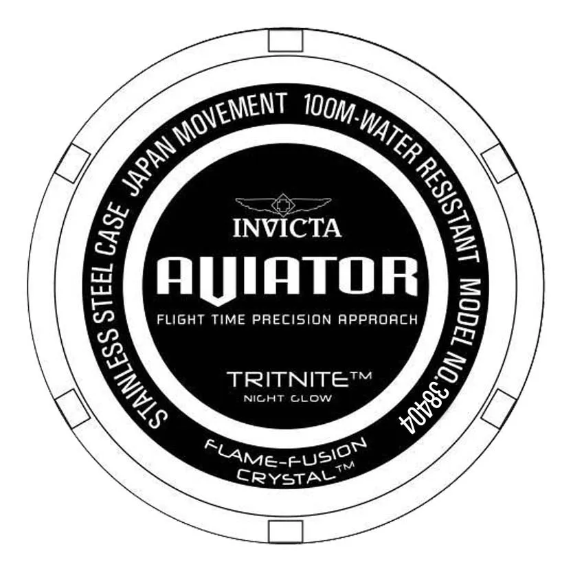 Invicta Silicone Analog Black Dial Men's Watch-38404