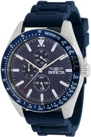 Invicta Silicone Analog Blue Dial Men's Watch-38401