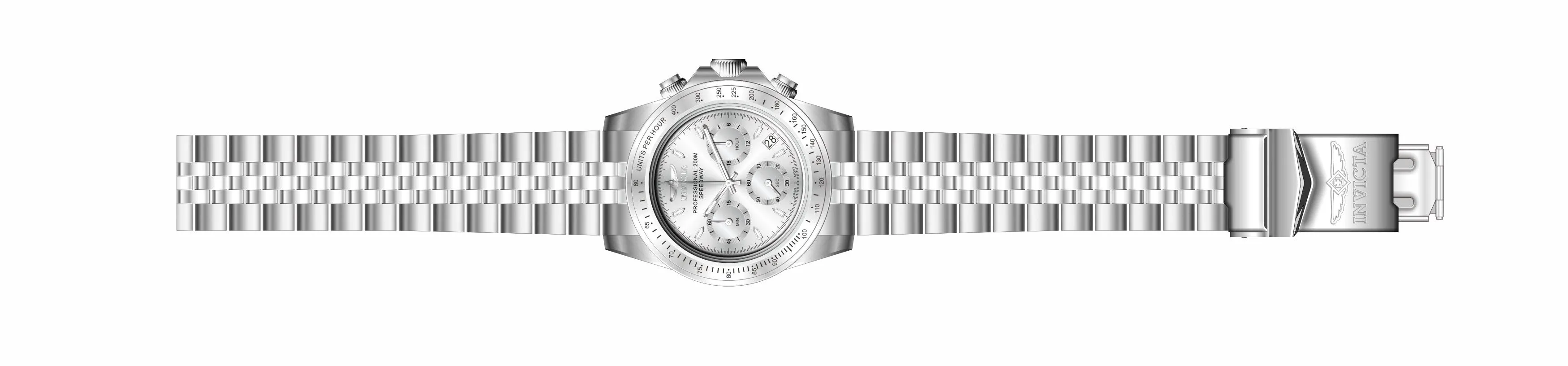 Invicta Stainless Steel Analogue Silver Dial Men's Watch Speedway - 30988