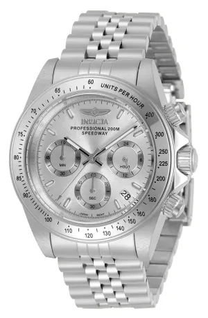 Invicta Stainless Steel Analogue Silver Dial Men's Watch Speedway - 30988