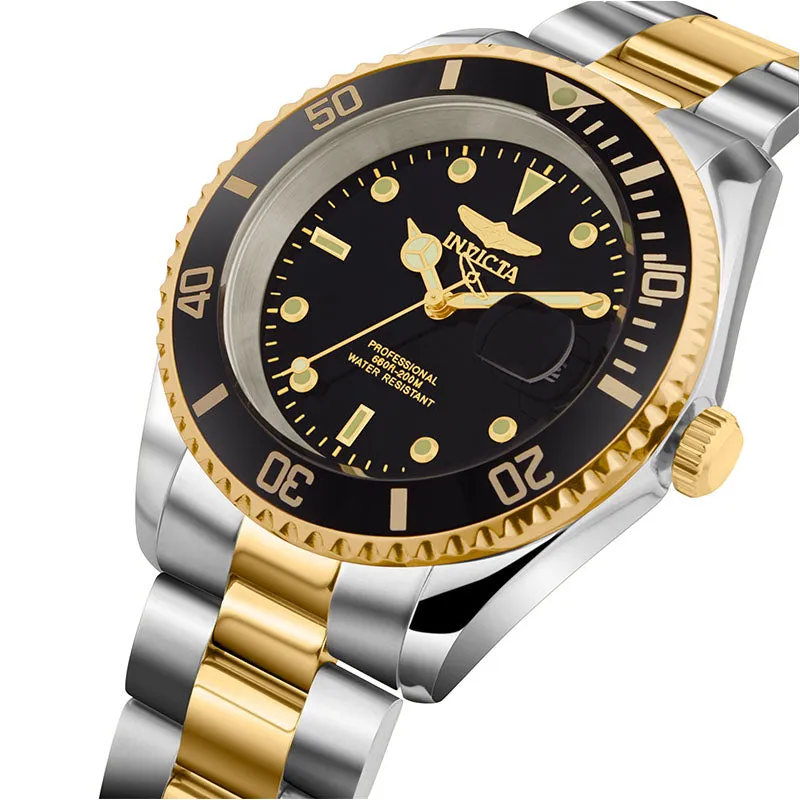 Invicta Stainless Steel Pro Diver Analog Black Dial Unisex's Watch-26973
