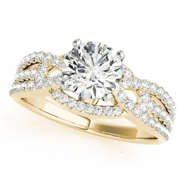 Irving Round Twist Engagement Ring