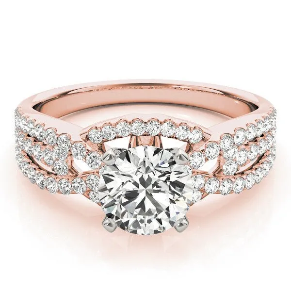 Irving Round Twist Engagement Ring