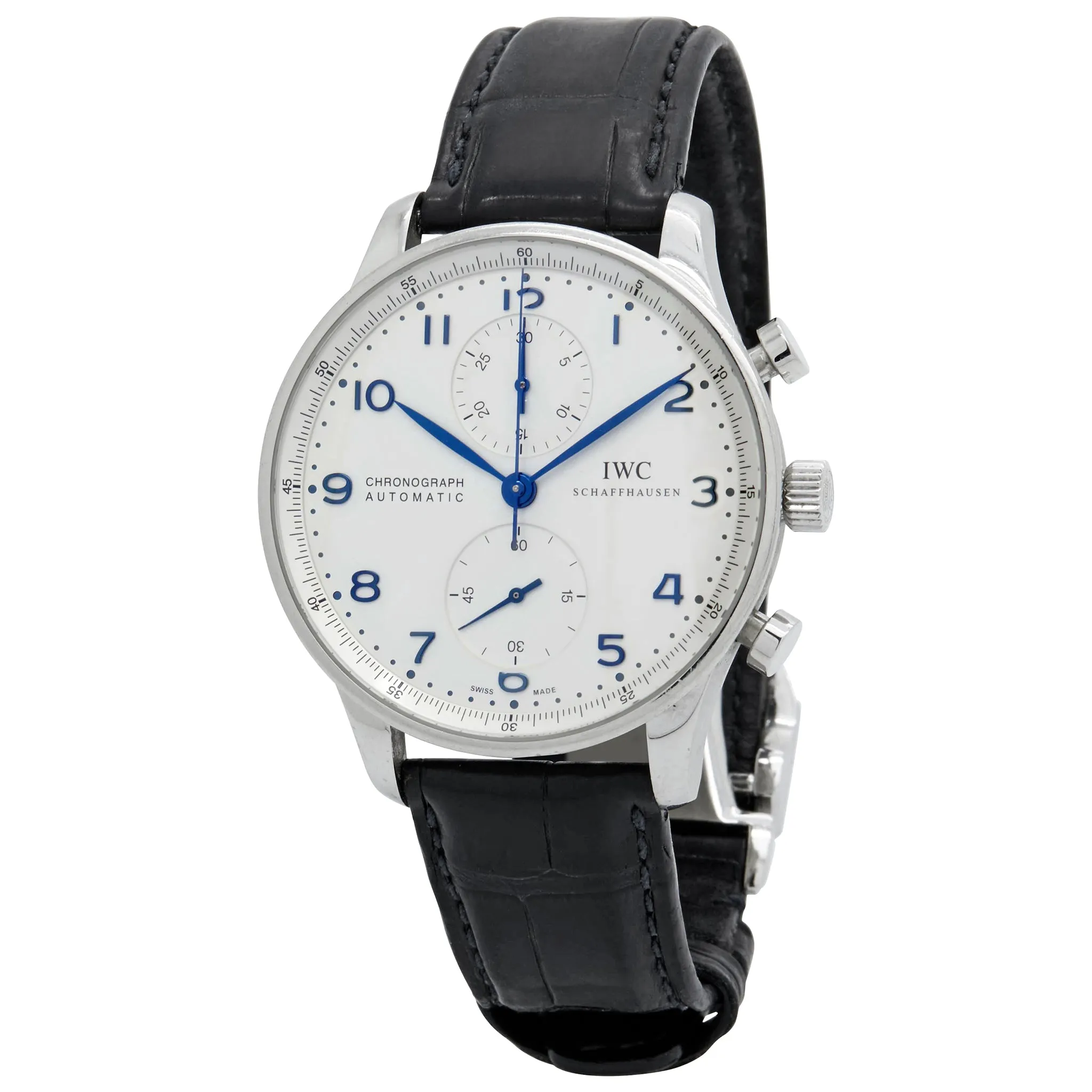 IWC Portuguese Chronograph 3714 White Dial Automatic Men's Watch