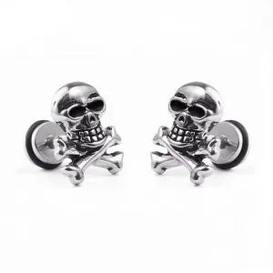 Jewelry Earrings Studs Retro Style Gothic Pirate Skull