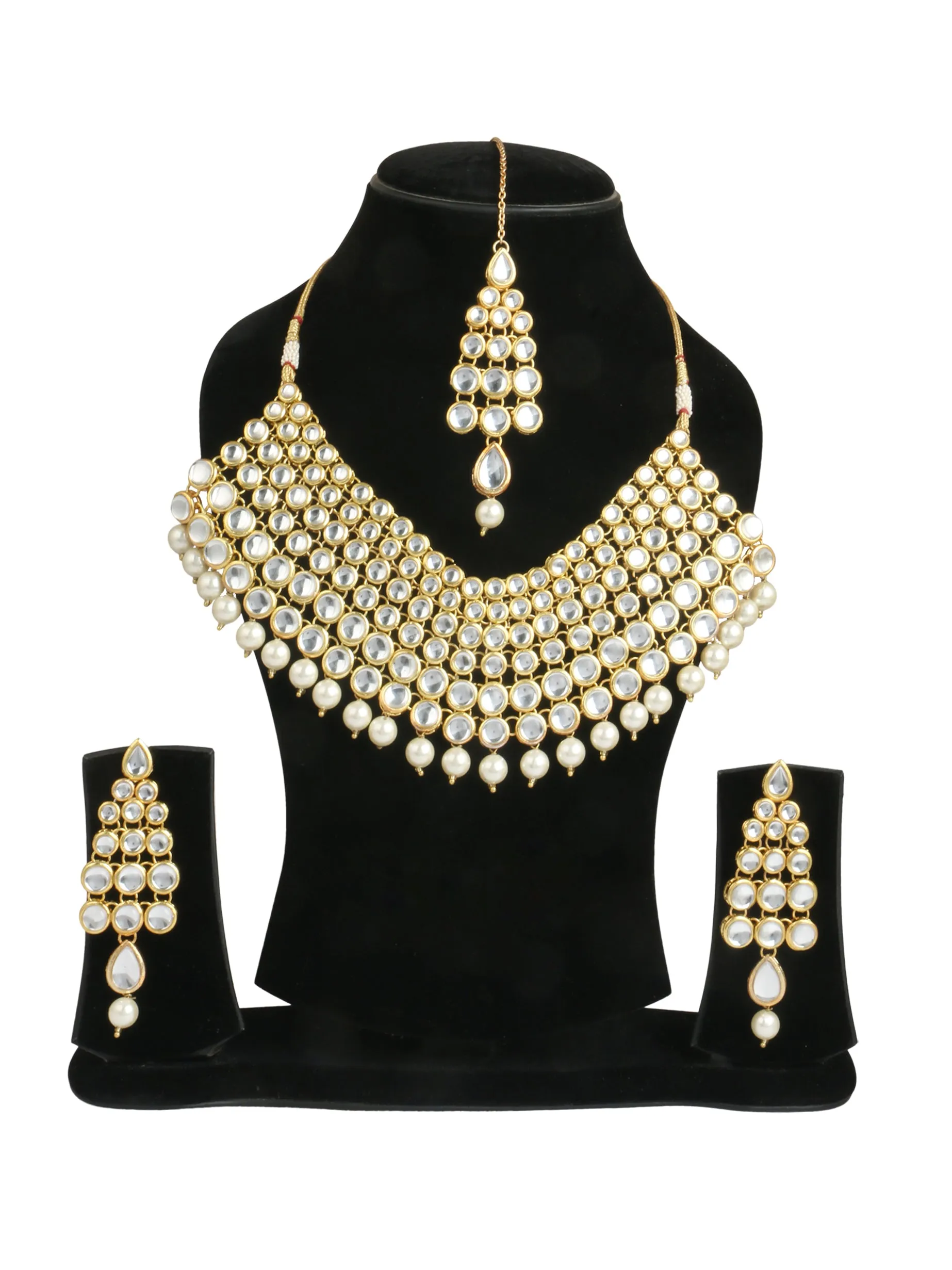 Karatcart Bridal Choker Kundan Necklace set for women