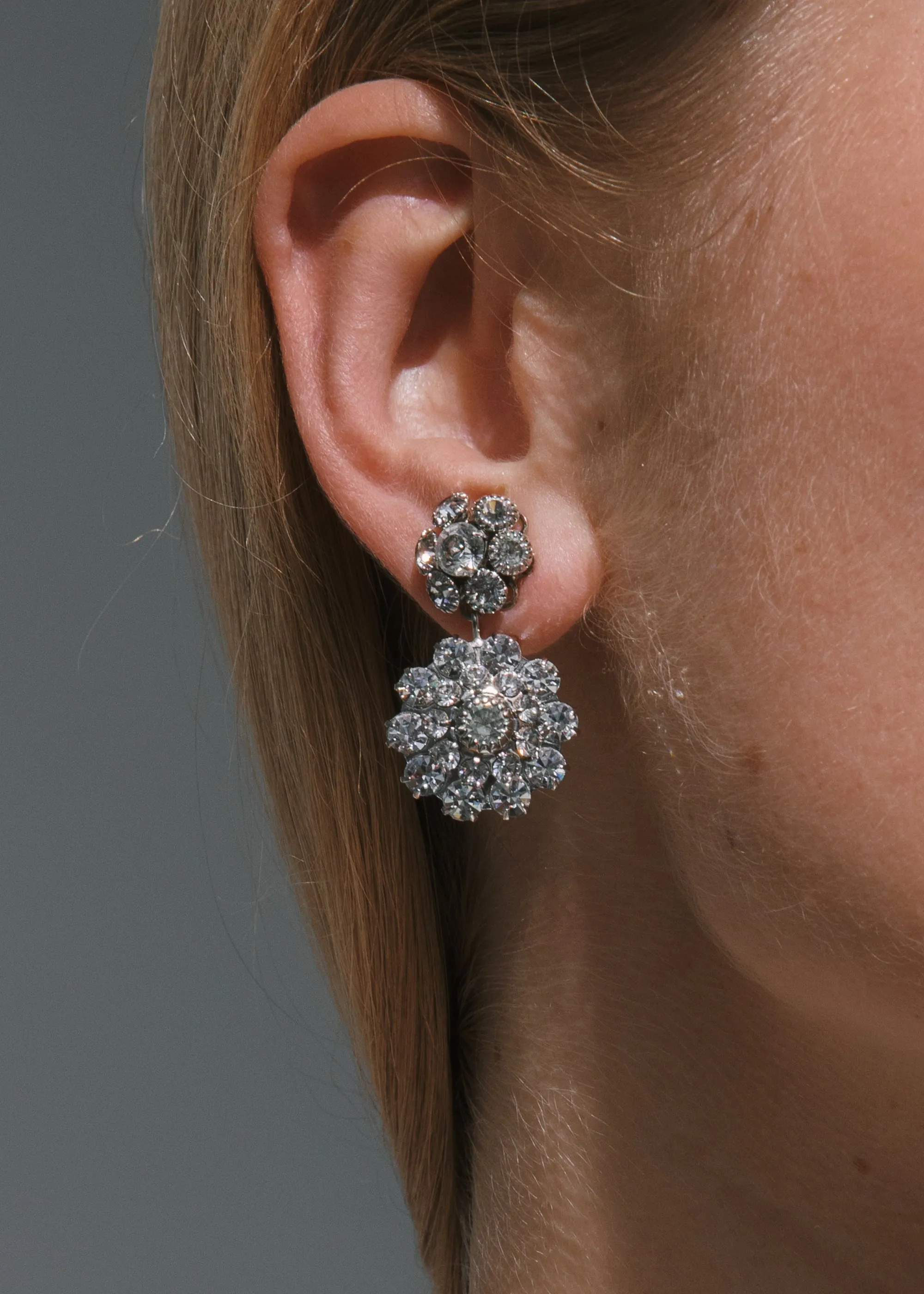 Karina Earrings -- Crystal